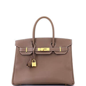 Hermes Birkin 30 Grey Epsom with Gold Hardware